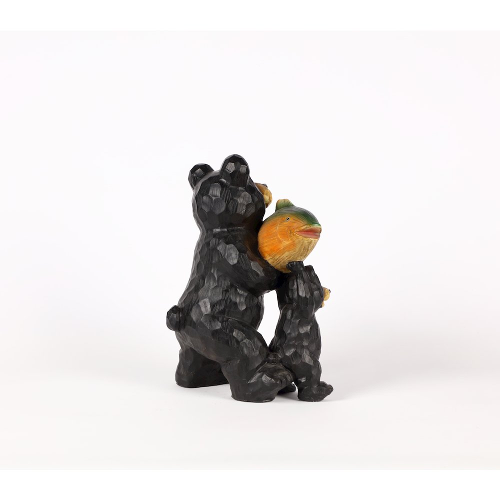 Bears Hold Fish Welcome Sign