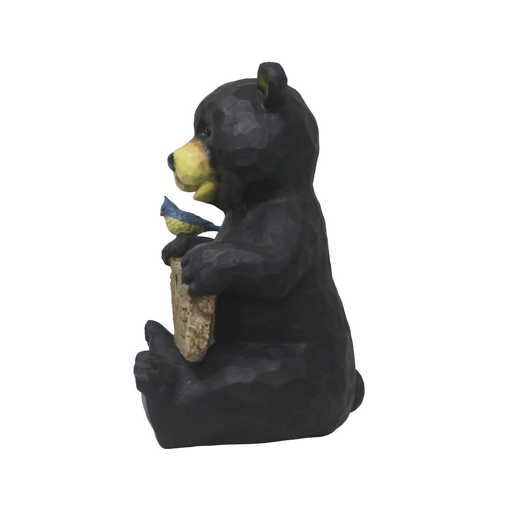 Sitting Bear Holding Love Sign Garden Decor