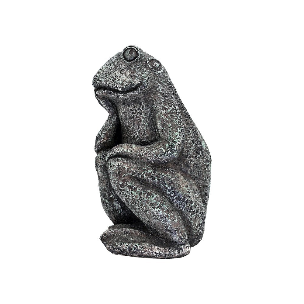 Thinking Frog Garden Statue
