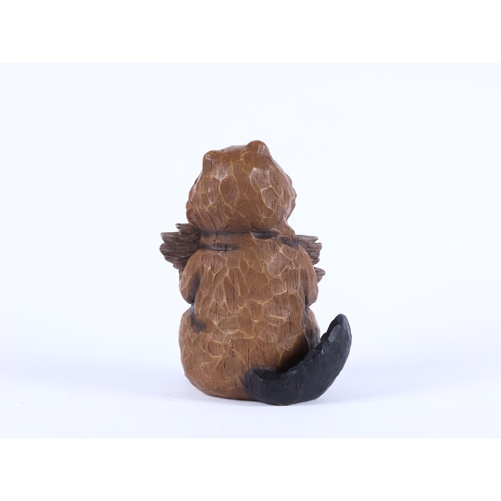 Beaver Holding A Welcome Sign