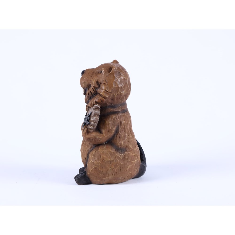 Beaver Holding A Welcome Sign