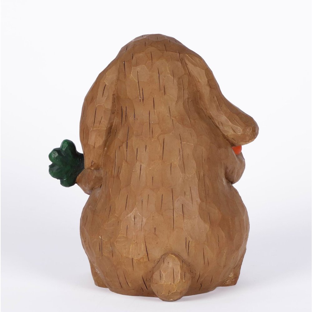 Rabbit Holdng Carrot Welcome Sign