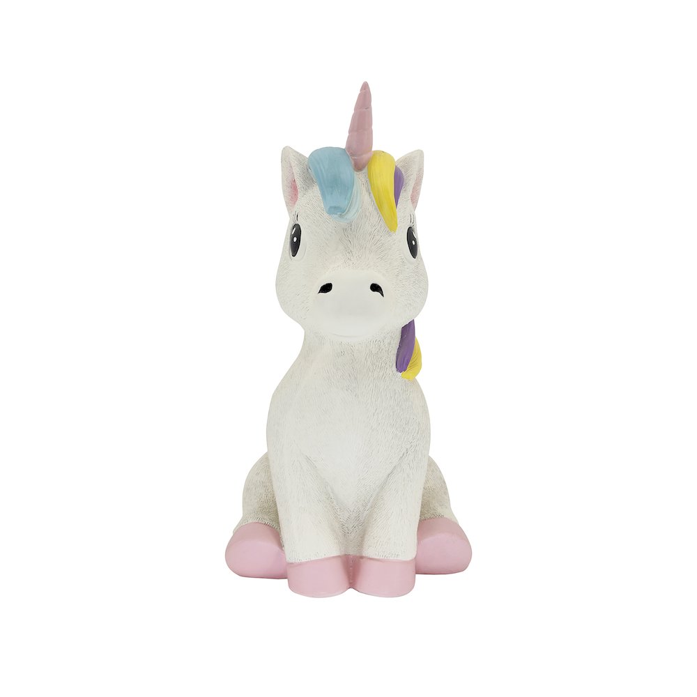 17.8" H Unicorn Polyesin Statue