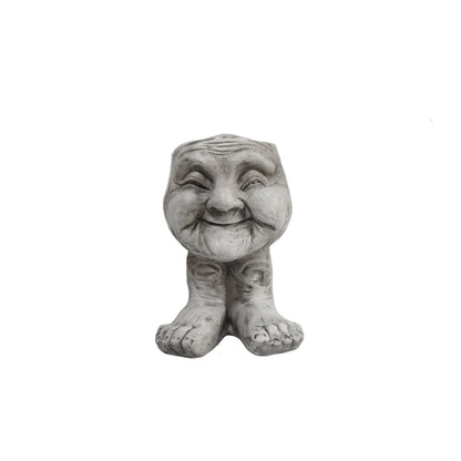 Whimsical Harmony - Old Lady Planter Pot