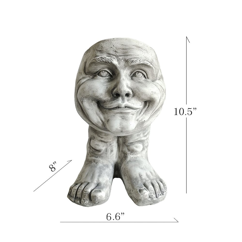Joyful Grin: Whimsical Elegance in a Planter