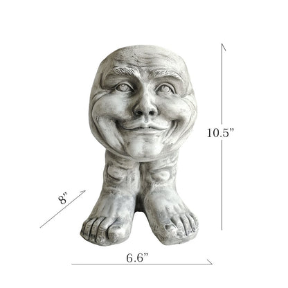 Joyful Grin: Whimsical Elegance in a Planter