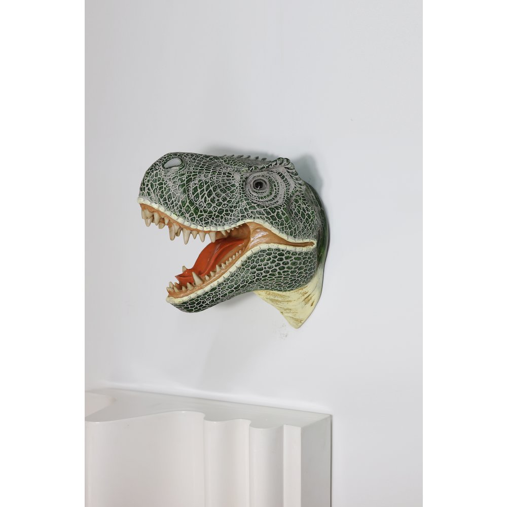 Dinosaur Head Sculpture Wall Mounted Ornament