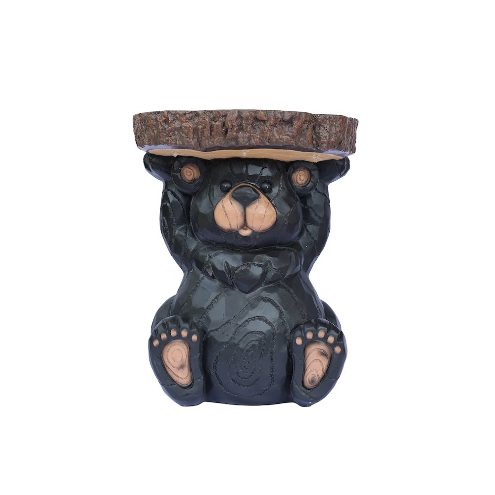 Bear Statue Plant Stand Solar Light
