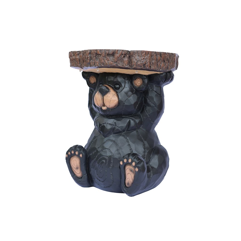 Bear Statue Plant Stand Solar Light