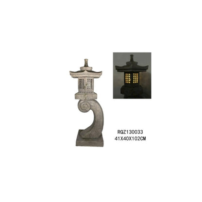 40In Grey Stone Pagoda Lantern