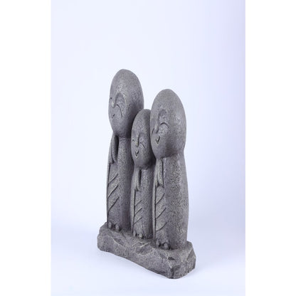 Lucky Japanese Jizo Family Praying