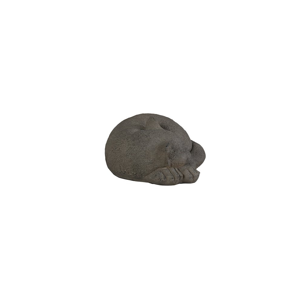 Graceful Slumber Curled Sleeping Cat Memorial Statue