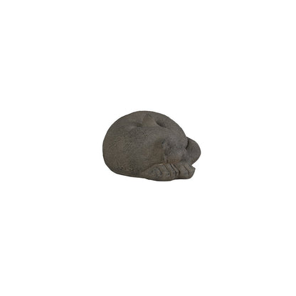 Graceful Slumber Curled Sleeping Cat Memorial Statue