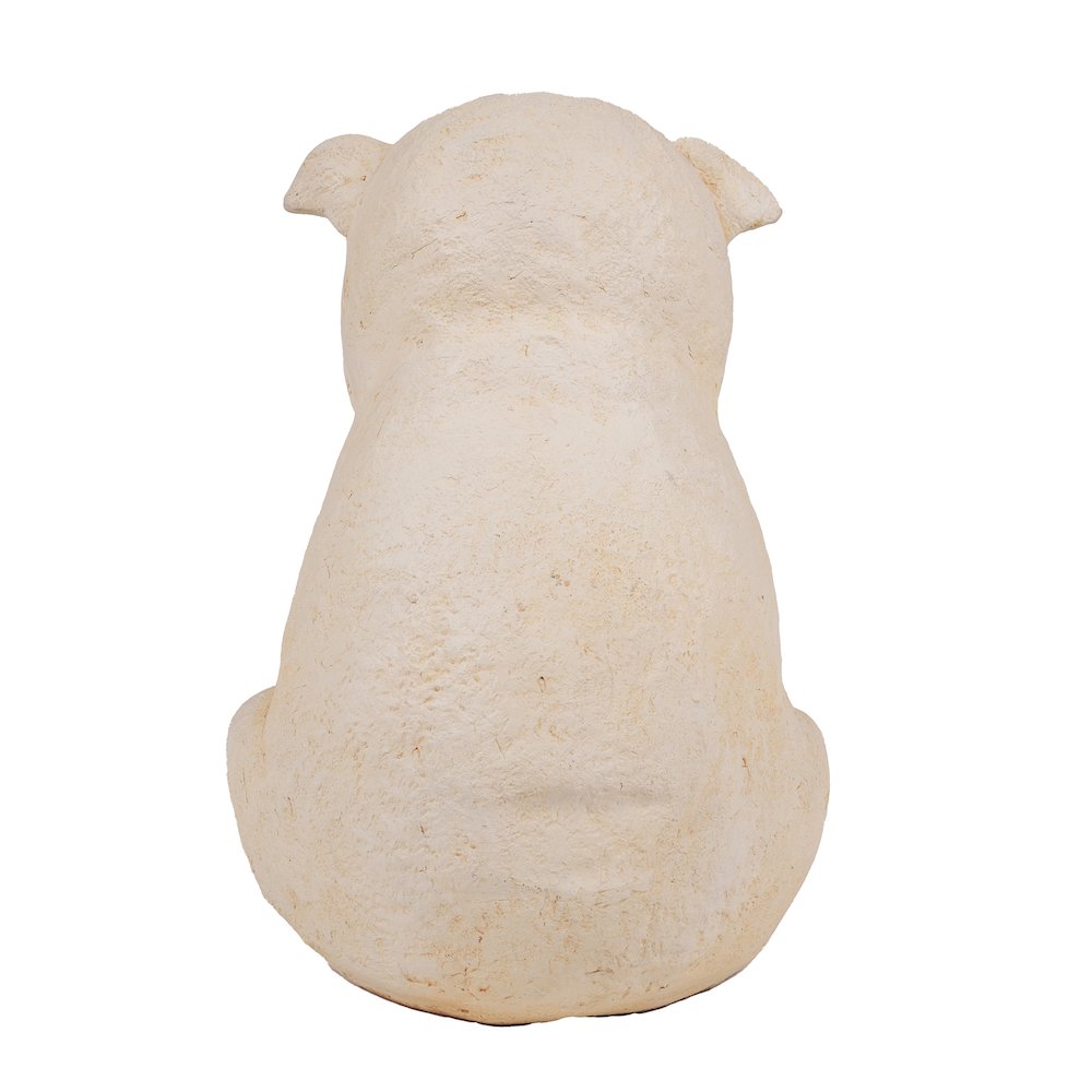 Serene Oinker Classic Curled Sitting Pig Statue