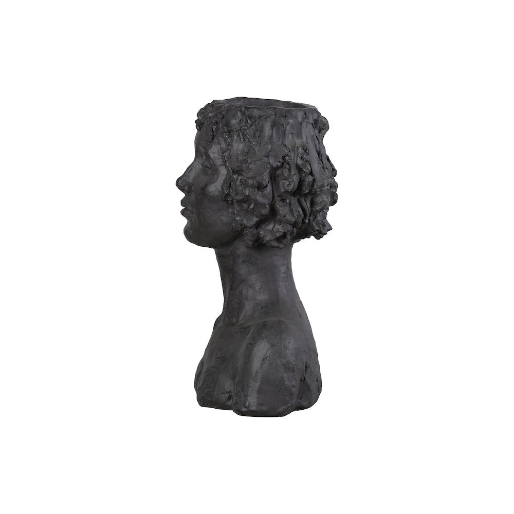Graceful Muse Classic Lady Head Plant Stand Statue