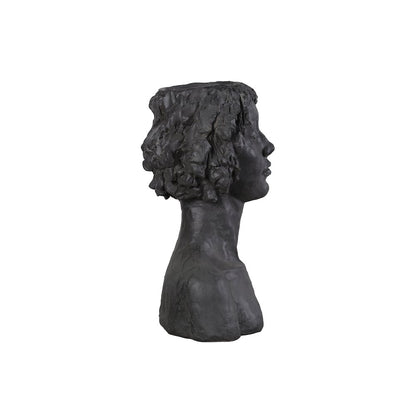 Graceful Muse Classic Lady Head Plant Stand Statue