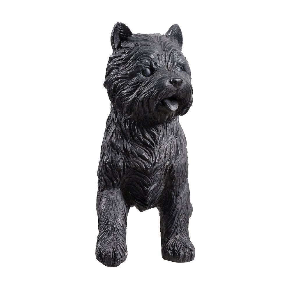 Cairn Terrier Statue Black Life Size Home Decor Garden Yard Statue