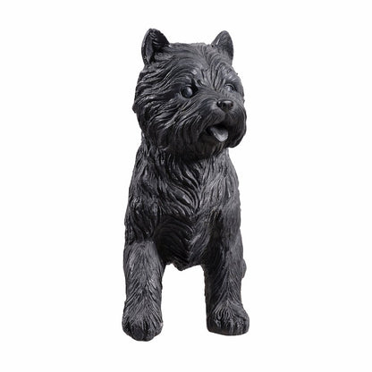 Cairn Terrier Statue Black Life Size Home Decor Garden Yard Statue