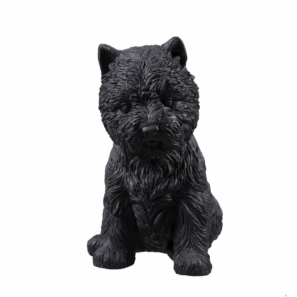 Terrier Flower Planter Black Plant Pot