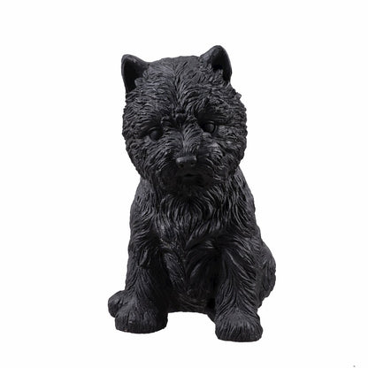 Terrier Flower Planter Black Plant Pot