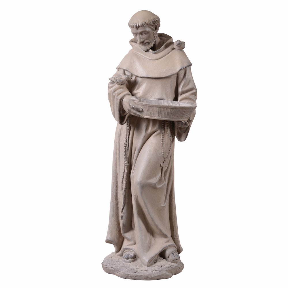 St Francis Of Assisi Birdbath Garden Statue