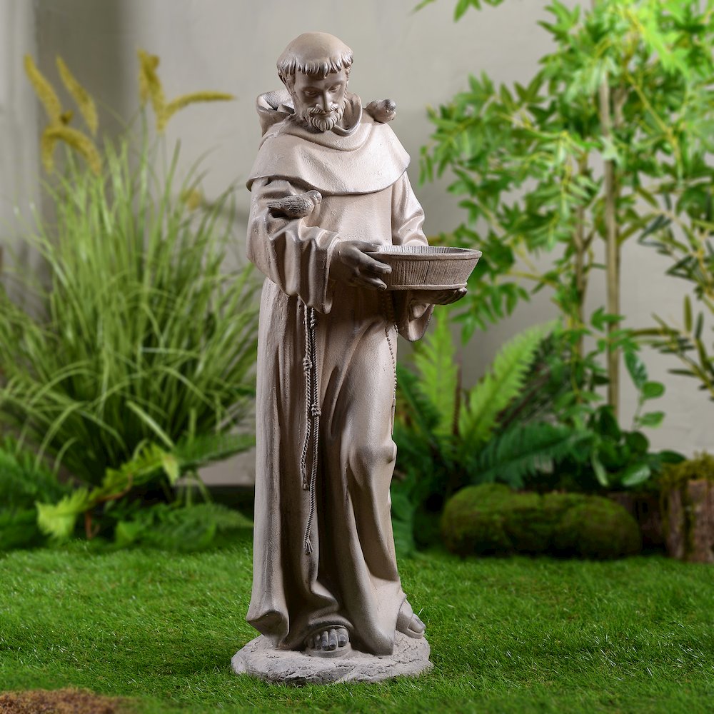 St Francis Of Assisi Birdbath Garden Statue