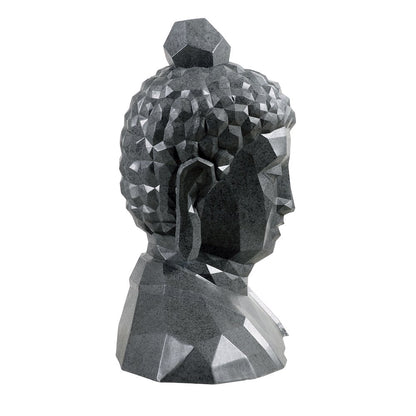 Geometric Buddha Head Garden Statue Modern Style Home Decor