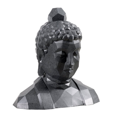 Geometric Buddha Head Garden Statue Modern Style Home Decor