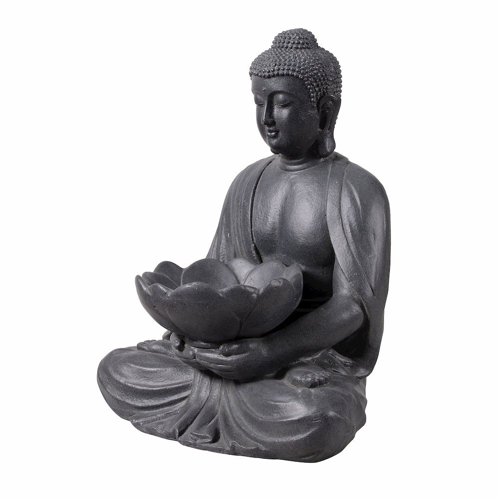 Meditating Buddha With Lotus Planter