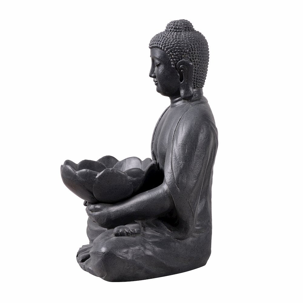 Meditating Buddha With Lotus Planter