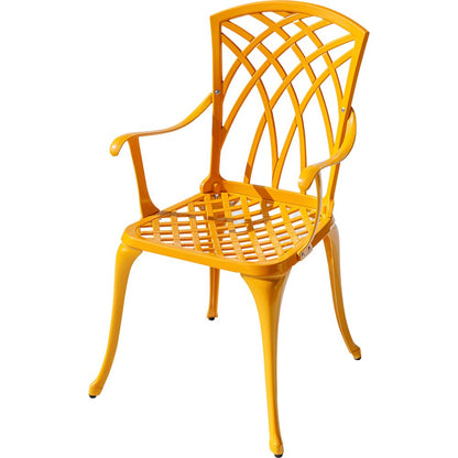 Sunny Retreat- Yellow Cast Aluminium Bistro Set
