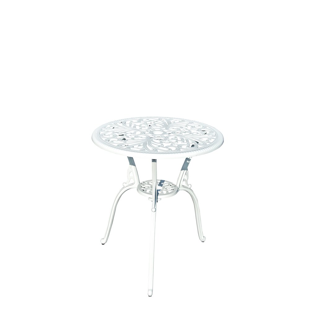 Classic Comfort- White Cast Aluminium Bistro Set