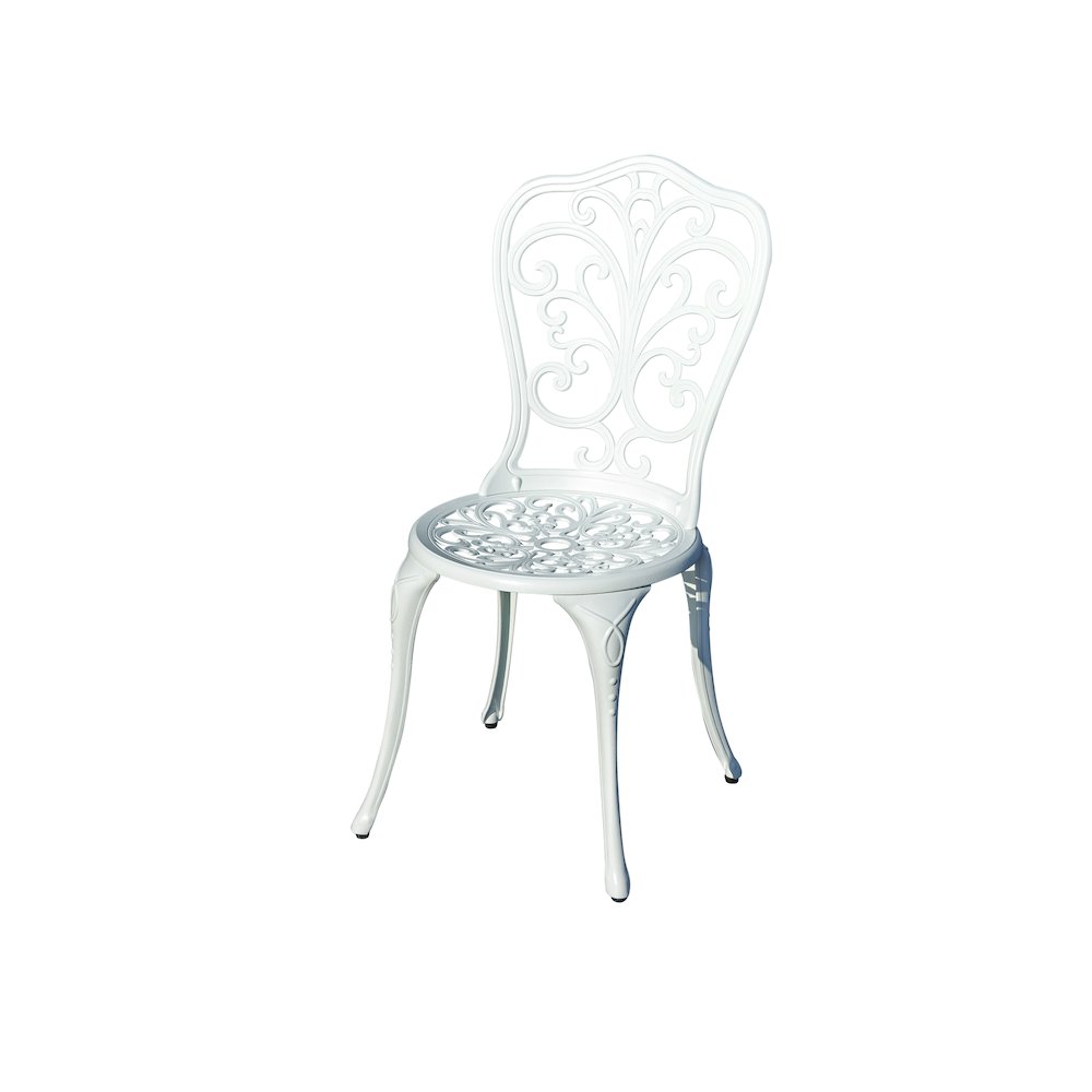 Classic Comfort- White Cast Aluminium Bistro Set