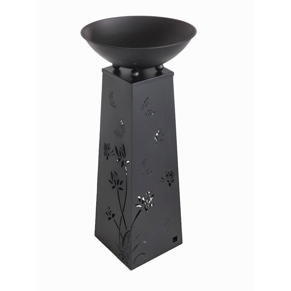 Solar Lighted Butterfly Metal Planter Holder