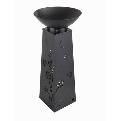 Solar Lighted Butterfly Metal Planter Holder