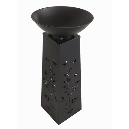 Solar Lighted Willow Branch Metal Planter Holder