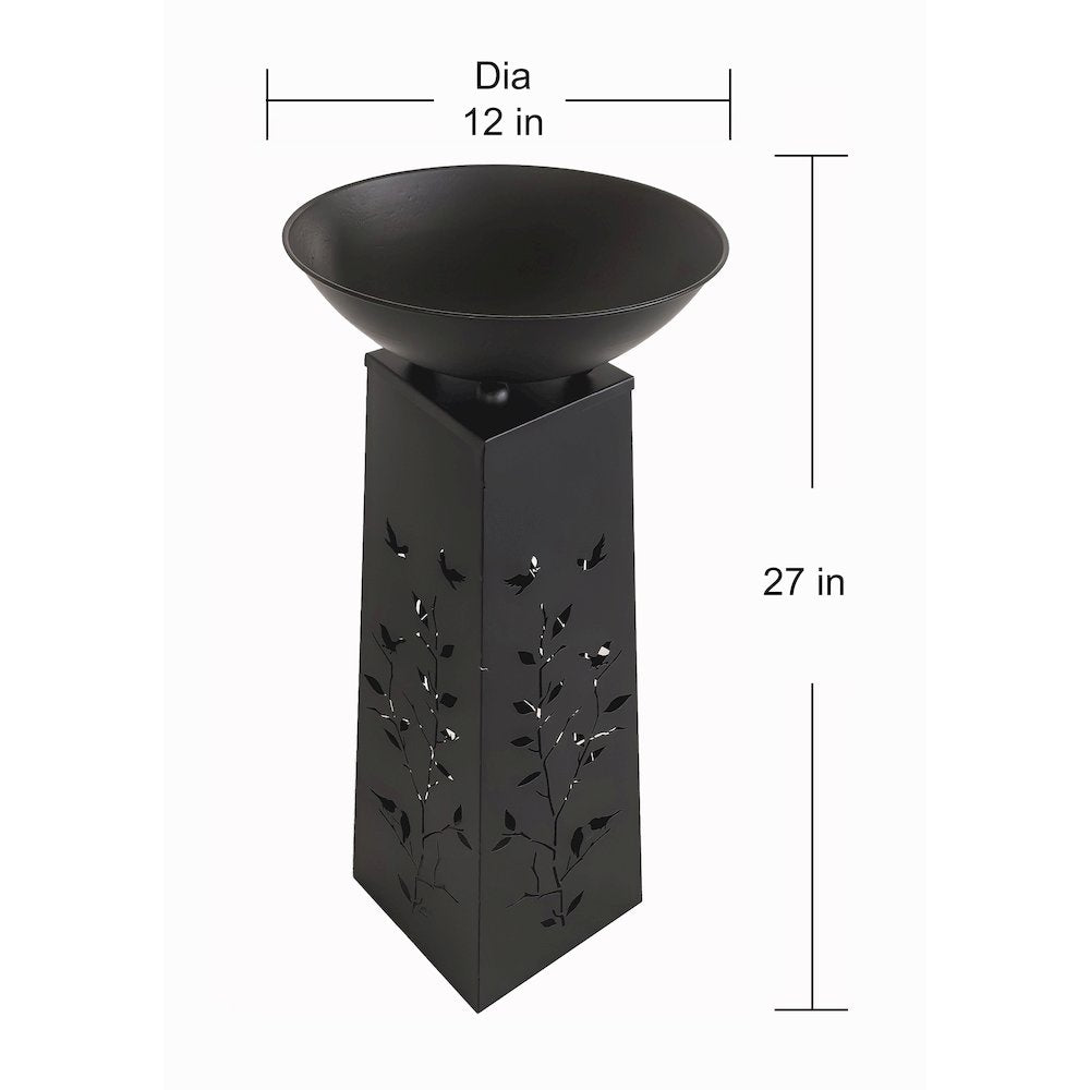 Solar Lighted Willow Branch Metal Planter Holder