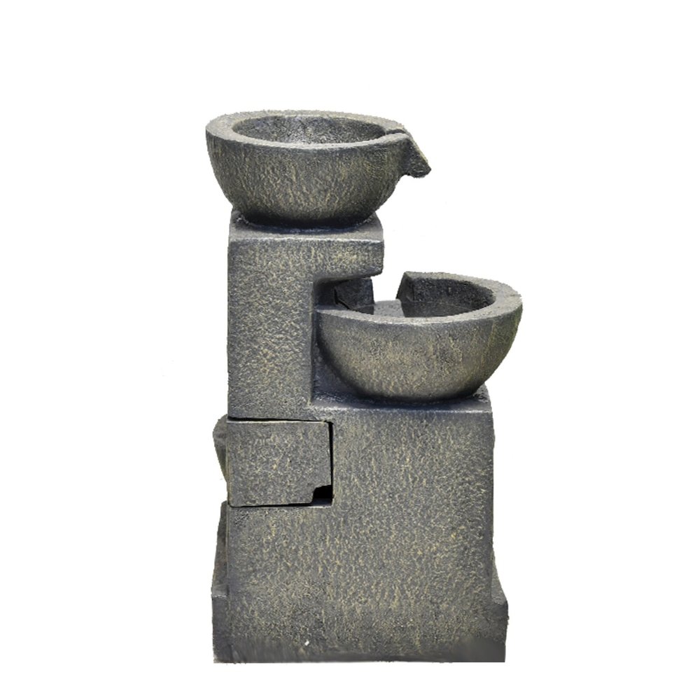 3 Bowl Fountain W/2 Warm White LEDs