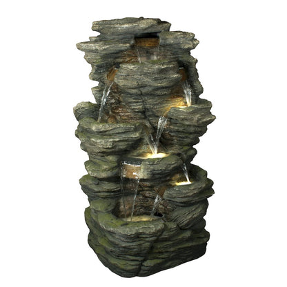 Rock Multi Level Fountain with LED