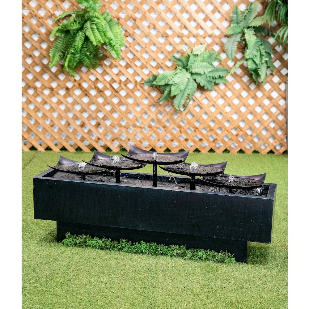 Multi Level Zinc Metal Plates Fountain