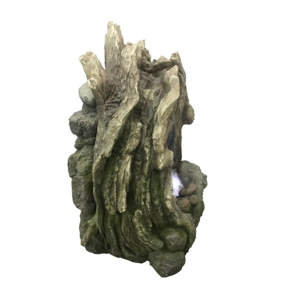 Treetrunk Waterfall Fountain with LED