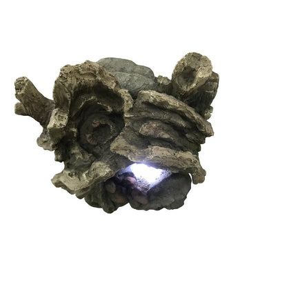 Treetrunk Waterfall Fountain with LED