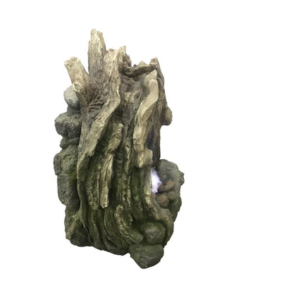 Treetrunk Waterfall Fountain with LED