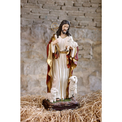 24in Good Shepherd Figure Religious Decor Indoor/Outdoor
