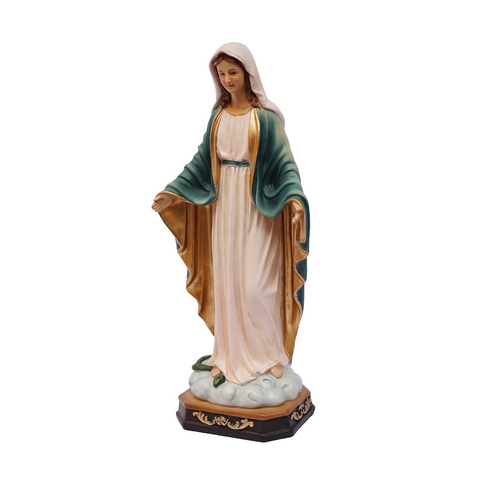 24in Virgin Mary Figure Statue Religious Decor Indoor/Outdoor