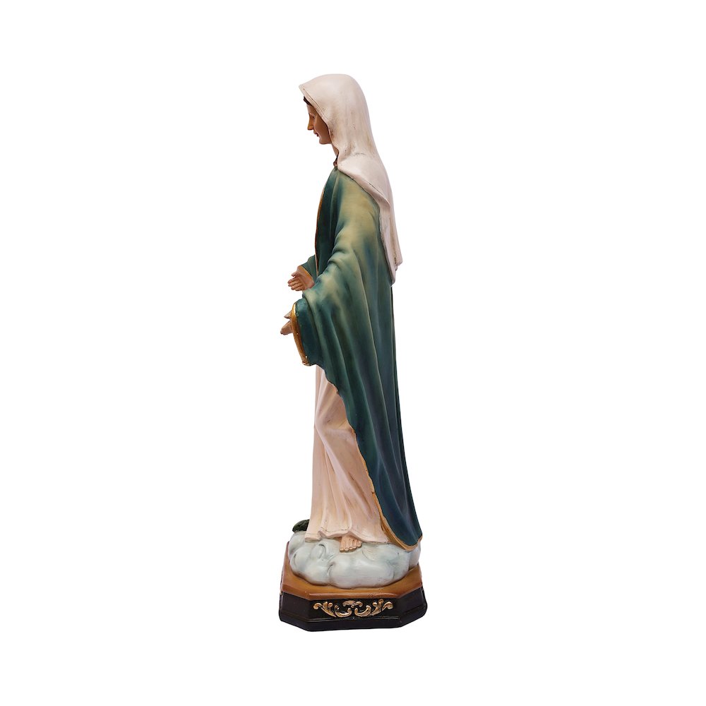 24in Virgin Mary Figure Statue Religious Decor Indoor/Outdoor