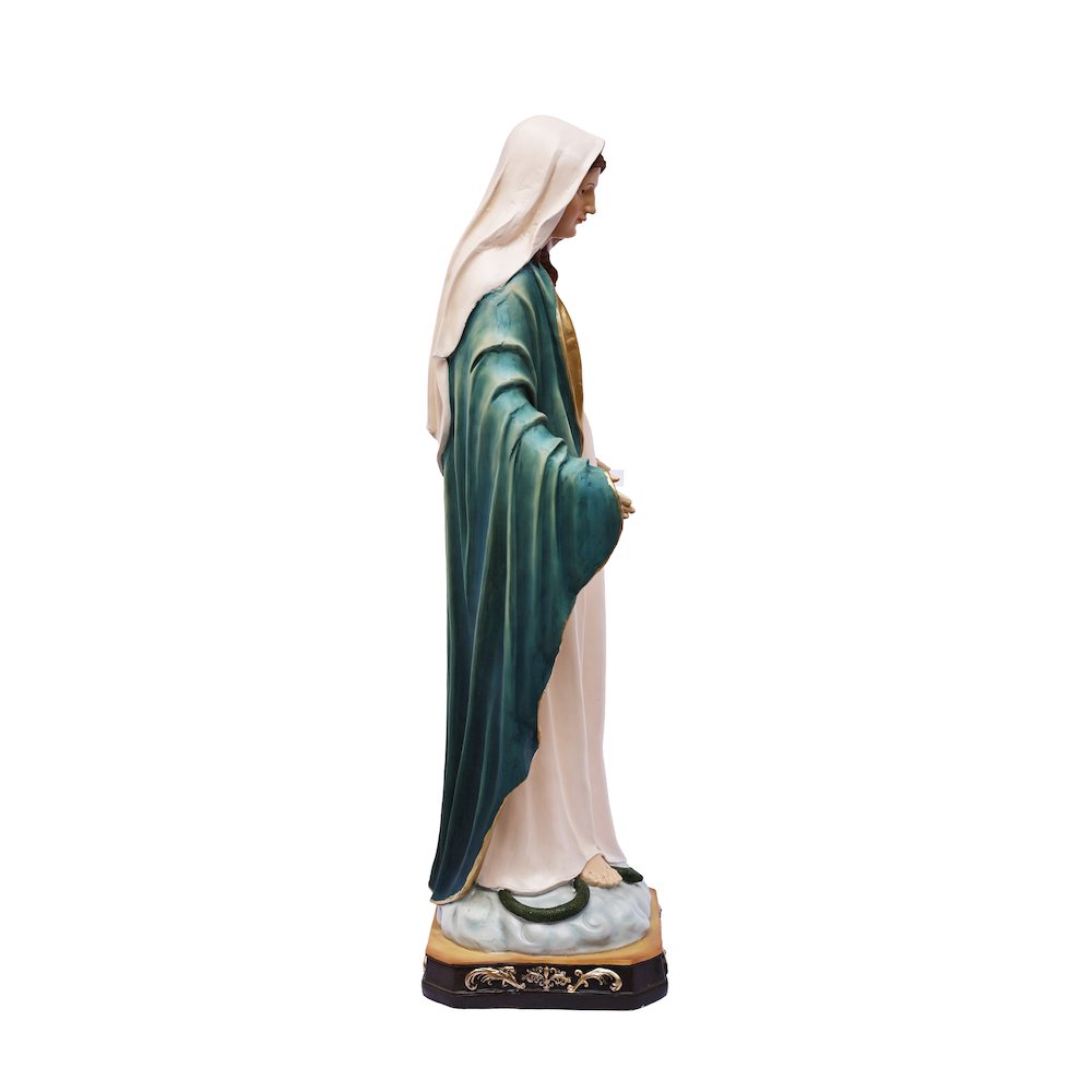 39in Virgin Mary Figure Statue Religious Decor Indoor/Outdoor