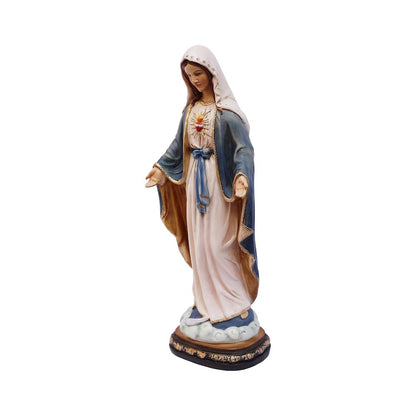 12 in Sacred Heart Mary Statue Open Hands Religious Decor