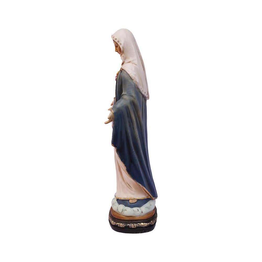 12 in Sacred Heart Mary Statue Open Hands Religious Decor