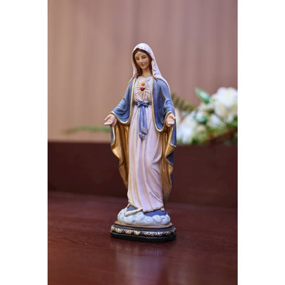 12 in Sacred Heart Mary Statue Open Hands Religious Decor